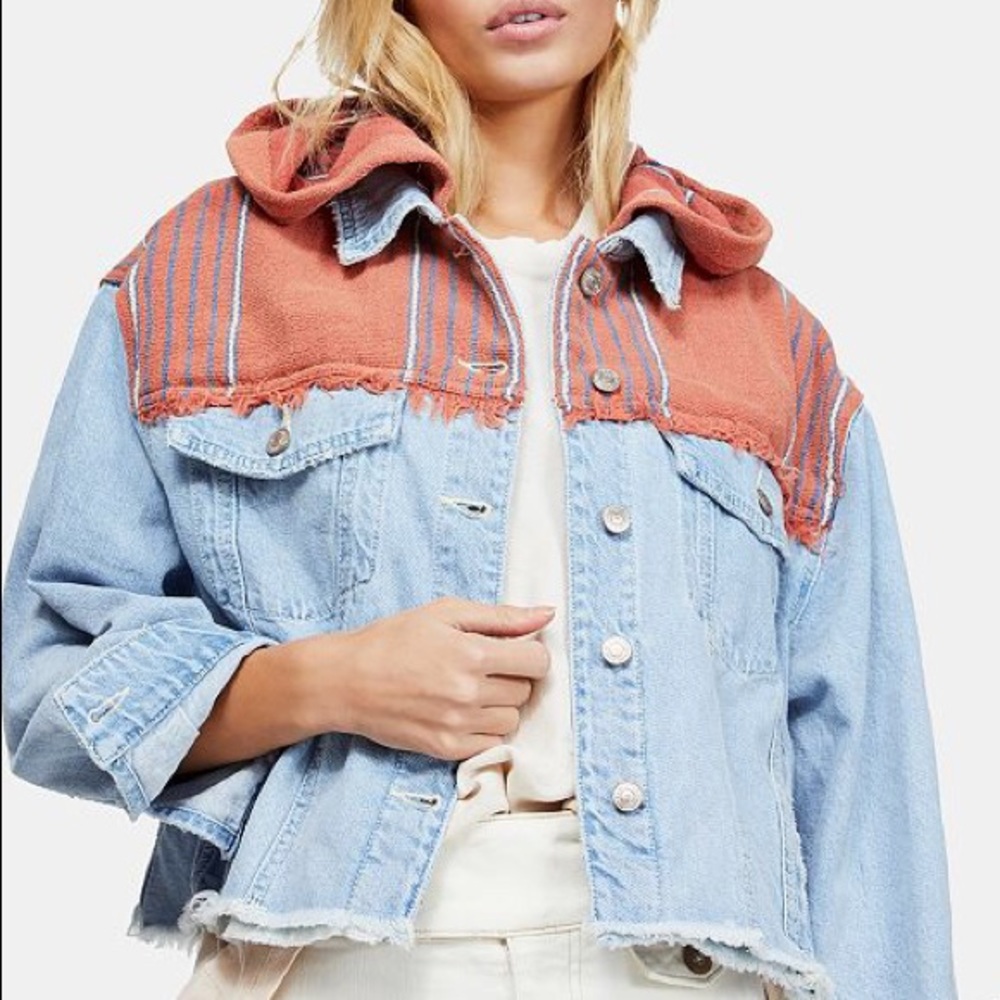 NWOT Free People Baja Denim Jacket